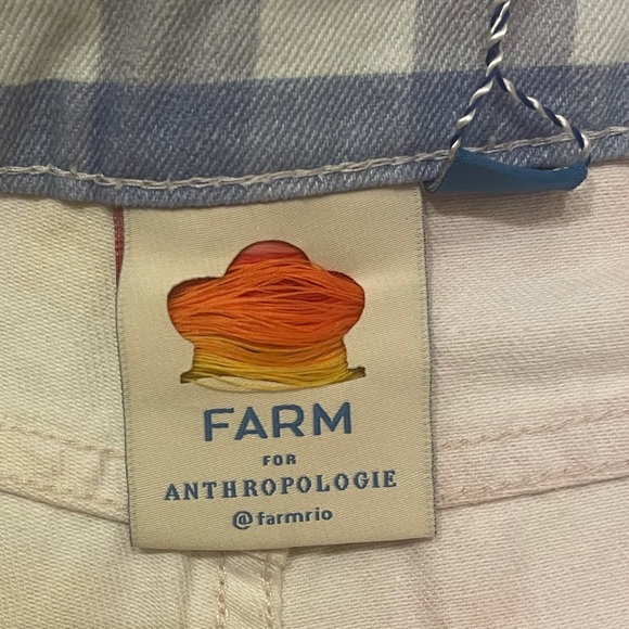 Anthropology Farm Rio Red White Yellow & Blue Shorts XS NWT - Picture 4 of 5